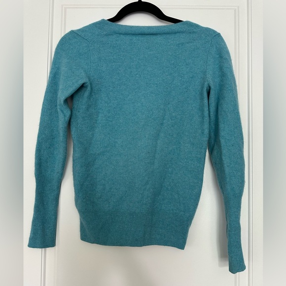 J. Crew Blue Cashmere Sweater - Picture 2 of 3